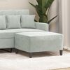 vidaXL Footstool Light Grey 70x55x41 cm Velvet