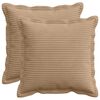 vidaXL Cushion Cover 2 pcs HOUTEN Brown 40 x 40 cm Corduroy