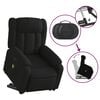 vidaXL Electric Stand up Massage Recliner Chair Black Faux Leather