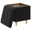 vidaXL Storage Ottoman with Cushion Black 40 x 40 x 45 cm Velvet