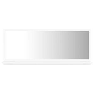 vidaXL Bathroom Mirror White 90x10.5x37 cm Engineered Wood