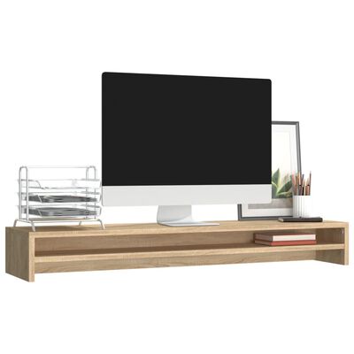 vidaXL Monitorstandaard 50x24x13 cm massief grenenhout, monitor standaard, monitorverhoger, computerstandaards, computerstandaard, monitor standaards