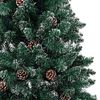 vidaXL Slim Pre-lit Christmas Tree with Ball Set Green 210 cm
