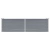 vidaXL Garden Raised Bed Galvanised Steel 160x40x45 cm Grey