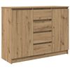 vidaXL Sideboard with Drawers Artisan Oak 100.5x35x76 cm Engineered Wood