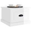 vidaXL Coffee Table High Gloss White 50x50x35 cm Engineered Wood
