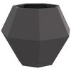 vidaXL Planter Black 75 x 75 x 60 cm Steel