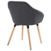 vidaXL Dining Chairs 4 pcs Dark Grey Fabric