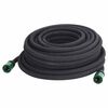vidaXL Garden Soaker Hose Black 0.6" 25 m Rubber