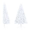 vidaXL Artificial Half Pre-lit Christmas Tree with Ball Set White 120 cm