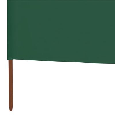 vidaXL 5-panel Wind Screen Fabric 600x160 cm Green