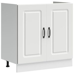vidaXL Sink Base Cabinet "Kalmar" White 80x46x81,5 cm Engineered Wood