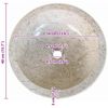 vidaXL Basin Marble 40 cm Cream