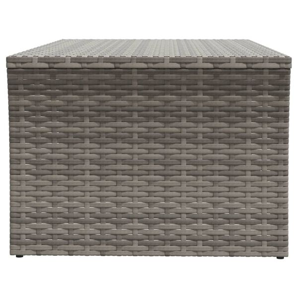 vidaXL Coffee Table Grey 100x50x40 cm Poly Rattan