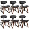vidaXL Dining Chairs 6 pcs Bent Wood and Faux Leather