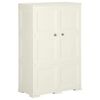 vidaXL Plastic Cabinet 79x43x125 cm Wood Design Vanilla Ice