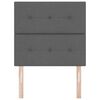 vidaXL Headboard Height Adjustable Dark grey 80 cm Fabric