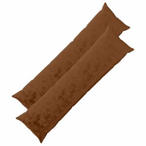 vidaXL Throw Pillow 2 pcs HEERLEN Light Brown 40 x 145 cm Flannel