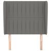 vidaXL Headboard with Ears Dark Grey 83 cm Fabric