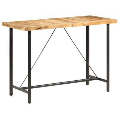 vidaXL Bar Table 150x70x107 cm Rough Mango Wood