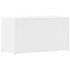 vidaXL Storage Chest High Gloss White 84x42x46 cm Engineered Wood