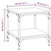 vidaXL Side Tables 2 pcs Sonoma Oak 40x40x40 cm Engineered Wood