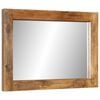 vidaXL Mirror 70x50 cm Solid Wood Mango and Glass