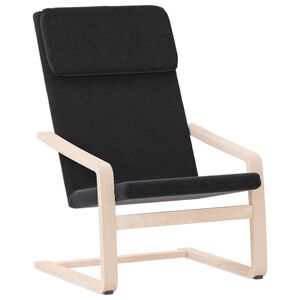 vidaXL Relaxing Chair Black Fabric
