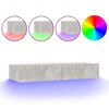 vidaXL TV Cabinet with LED Lights Concrete Grey 90x35x15,5 cm