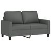 vidaXL 3 Piece Sofa Set with Cushions Dark Grey Fabric