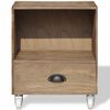 vidaXL Nightstand Brown Solid Wood