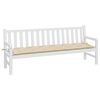 vidaXL Garden Bench Cushion Beige 200x50x7 cm Oxford Fabric
