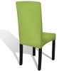 vidaXL Straight Stretchable Chair Cover 4 pcs Green