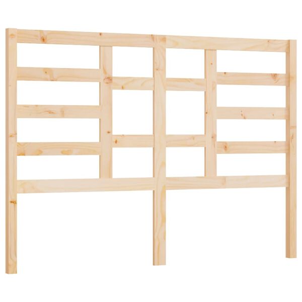 vidaXL Bed Headboard 141x4x104 cm Solid Wood Pine