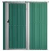 vidaXL Garden Shed Green 180.5x97x209.5 cm Galvanised Steel