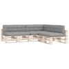 vidaXL Pallet Sofa Cushions 7 pcs Grey