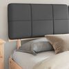 vidaXL Bed Frame with Upholstered Headboard Dark Grey 180 x 200 cm
