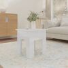 vidaXL Coffee Table High Gloss White 40x40x42 cm Engineered Wood