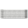 vidaXL Garden Raised Bed Galvanised Steel 114x40x36 cm Silver