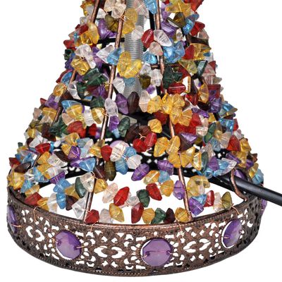 Multicolour Desk Lamp with Crystal Beads