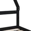 vidaXL Kids Bed Frame with Drawers Black 90x190 cm Solid Wood Pine