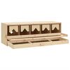 vidaXL Chicken Laying Nest 5 Compartments 117x33x38 cm Solid Pine Wood
