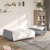 vidaXL 2-Seater Sofa Bed Light Grey Velvet