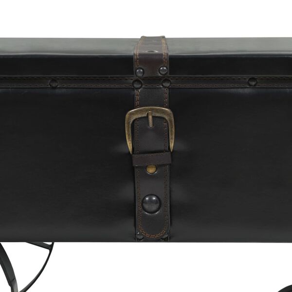 vidaXL Coffee Table MDF and Fir Wood 110x55x43 cm