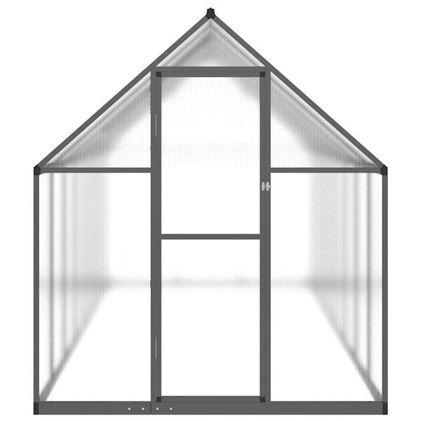vidaXL Greenhouse with Base Frame Anthracite 445x169x195 cm Aluminium