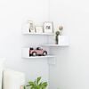 vidaXL Wall shelves Wall-Mounted White 40 x 40 x 49.5 cm