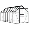 vidaXL Greenhouse | Anthracite, Transparent | Aluminium and Polycarbonate