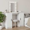 vidaXL Dressing Table White 102 x 33 x 135 cm Engineered Wood