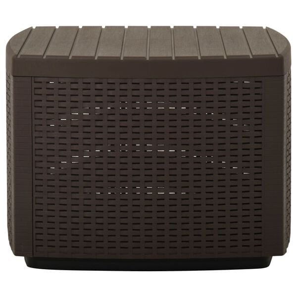 vidaXL Garden Table Mocha 53x53x40 cm Plastic