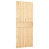vidaXL Sliding Door with Hardware Set 90x210 cm Solid Wood Pine